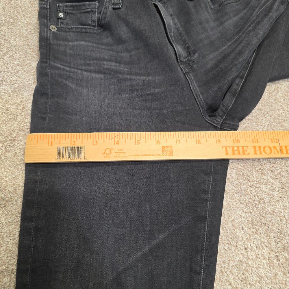 AG Adriano Goldschmied Black Mari High-Rise Slim Straight Jeans Women's 27x29.5 - Picture 10 of 16